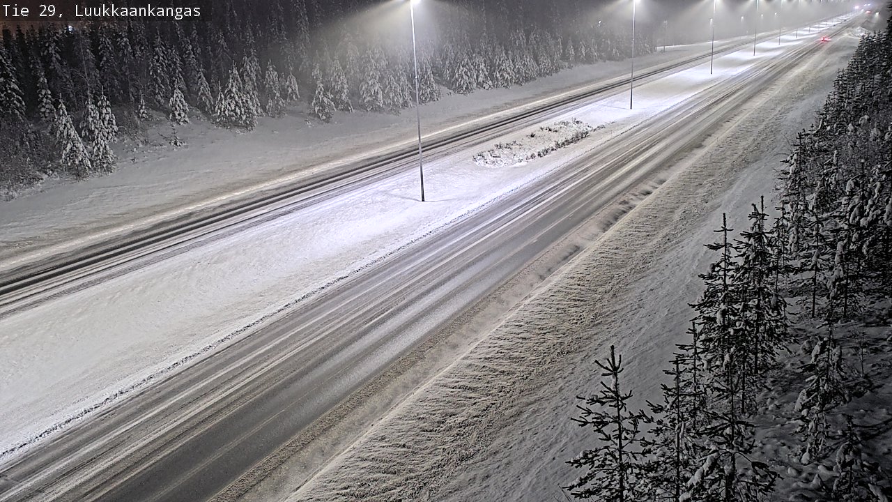 Weather Camera Image Väg 29 Torneå Luukkaankangas, Tornio, Lappi