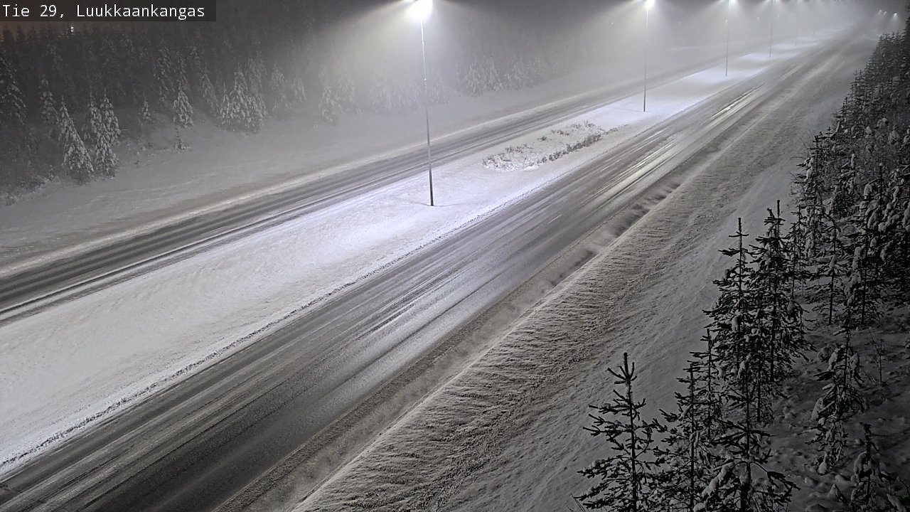 Weather Camera Image Väg 29 Torneå Luukkaankangas, Tornio, Lappi