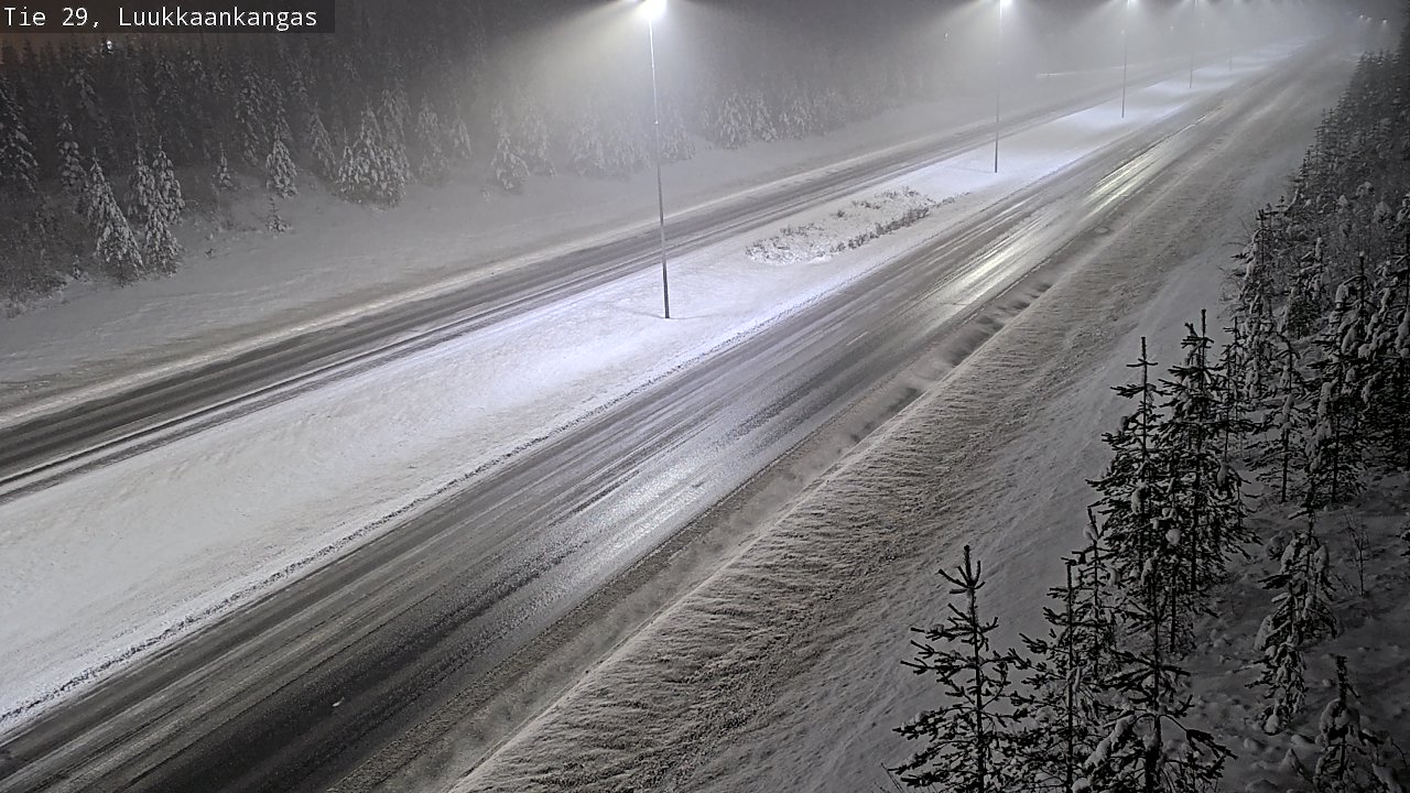Weather Camera Image Väg 29 Torneå Luukkaankangas, Tornio, Lappi
