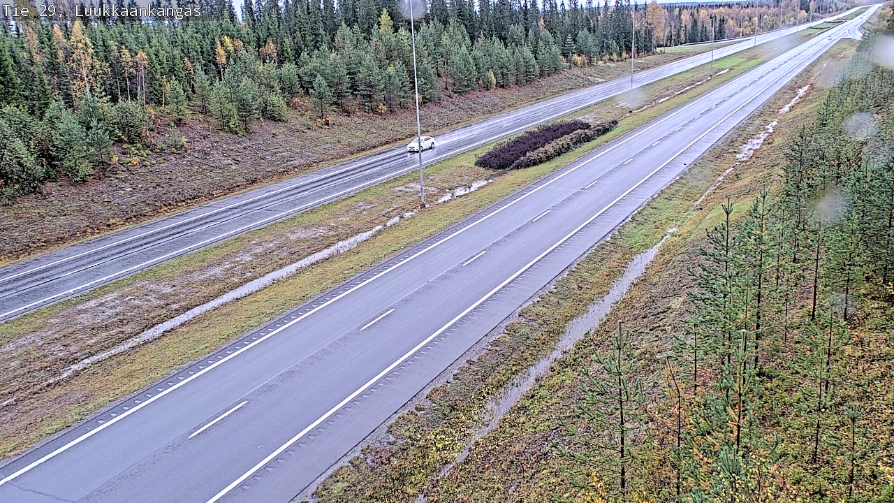 Weather Camera Image Väg 29 Torneå Luukkaankangas, Tornio, Lappi