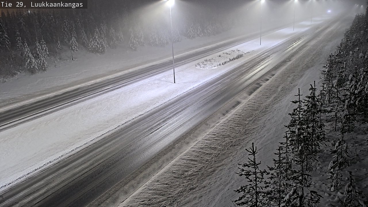 Weather Camera Image Väg 29 Torneå Luukkaankangas, Tornio, Lappi