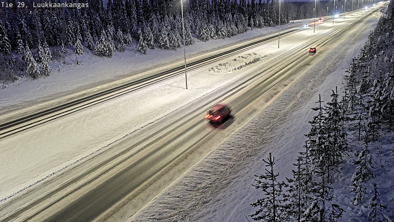 Weather Camera Image Väg 29 Torneå Luukkaankangas, Tornio, Lappi