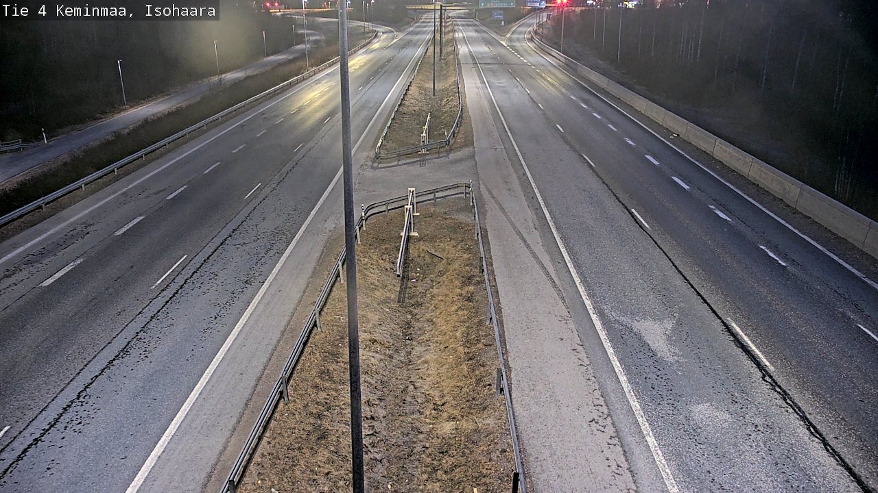 Weather Camera Image Väg 4 Keminmaa, Keminmaa, Lappi
