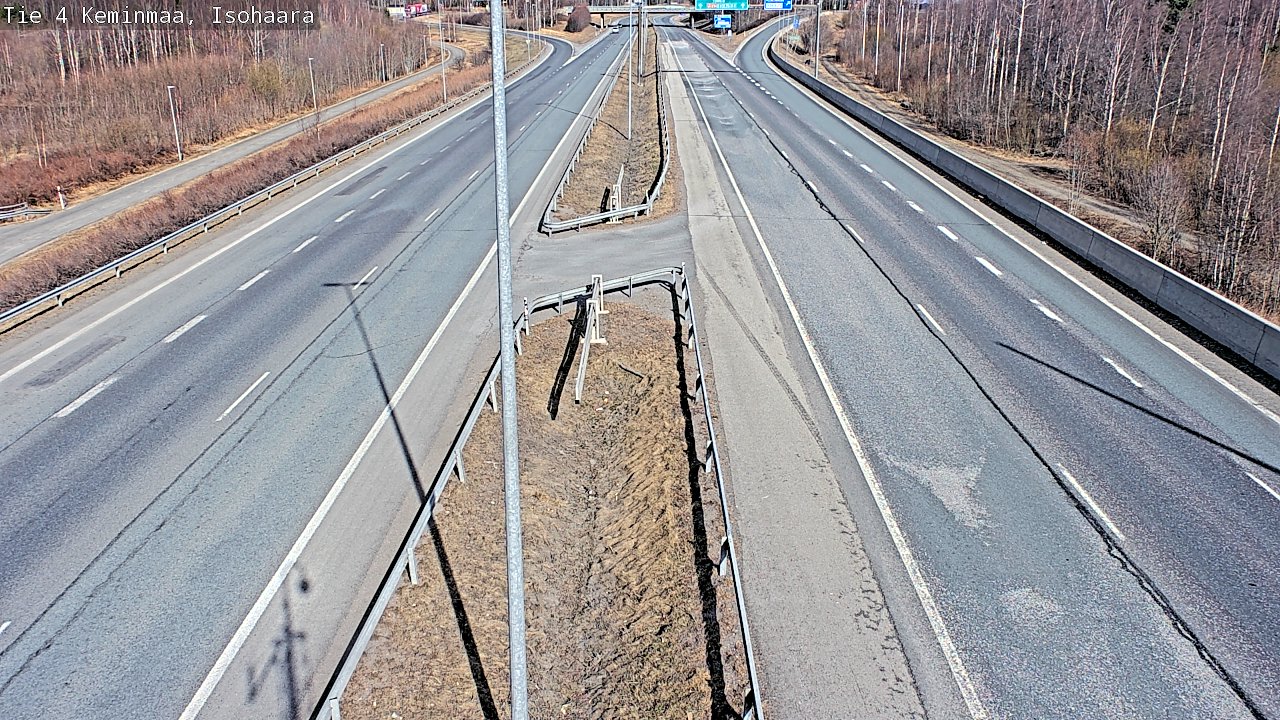 Weather Camera Image Väg 4 Keminmaa, Keminmaa, Lappi