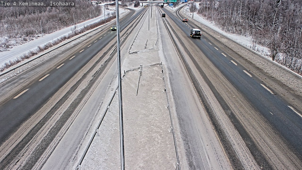 Weather Camera Image Väg 4 Keminmaa, Keminmaa, Lappi