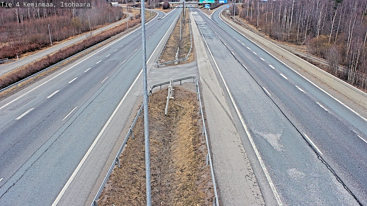 Weather Camera Image Väg 4 Keminmaa, Keminmaa, Lappi