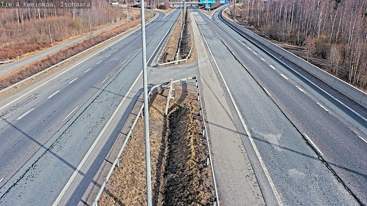 Weather Camera Image Väg 4 Keminmaa, Keminmaa, Lappi