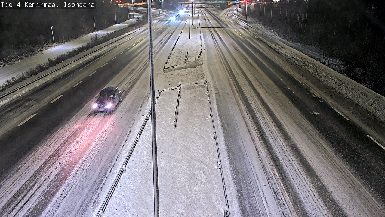 Weather Camera Image Väg 4 Keminmaa, Keminmaa, Lappi