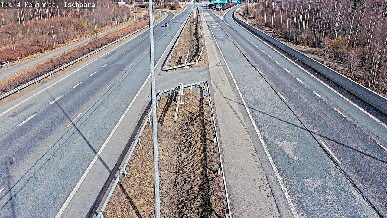 Weather Camera Image Väg 4 Keminmaa, Keminmaa, Lappi