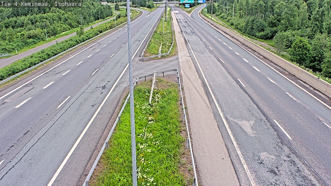 Weather Camera Image Väg 4 Keminmaa, Keminmaa, Lappi