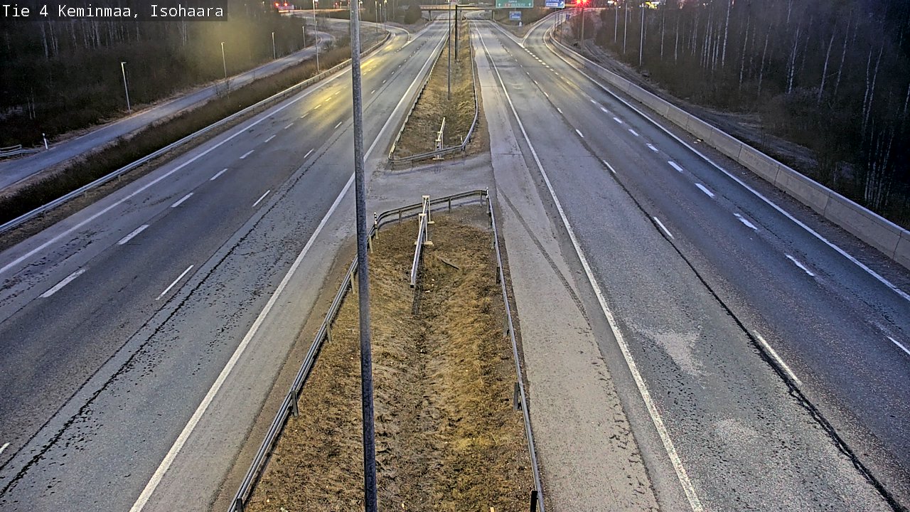 Weather Camera Image Väg 4 Keminmaa, Keminmaa, Lappi