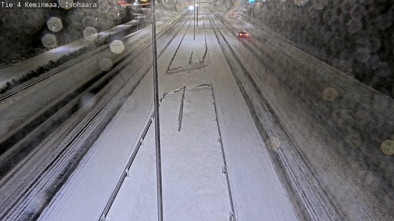 Weather Camera Image Väg 4 Keminmaa, Keminmaa, Lappi