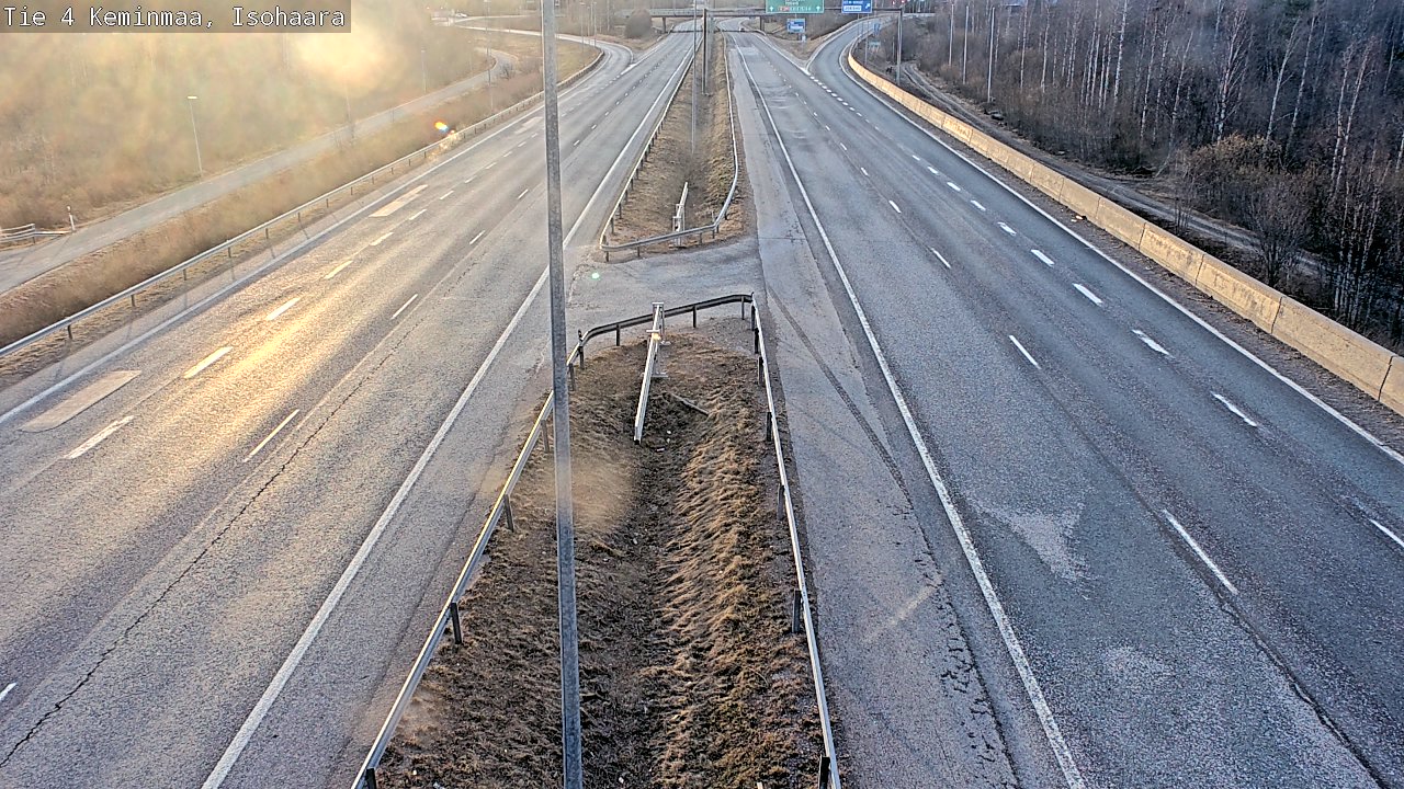 Weather Camera Image Väg 4 Keminmaa, Keminmaa, Lappi