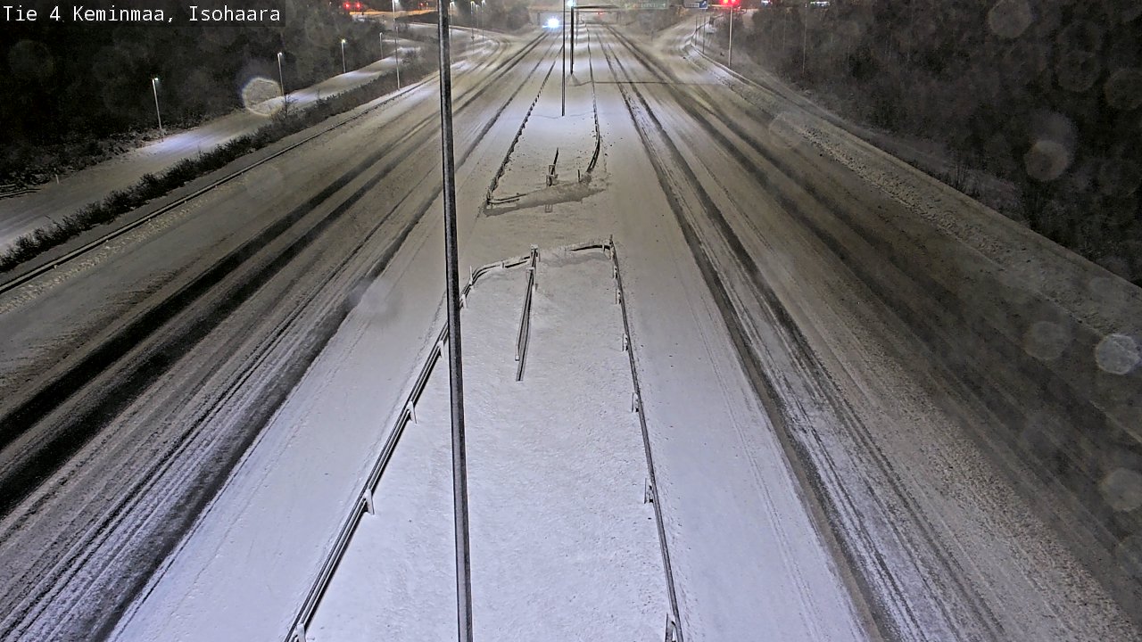 Weather Camera Image Väg 4 Keminmaa, Keminmaa, Lappi