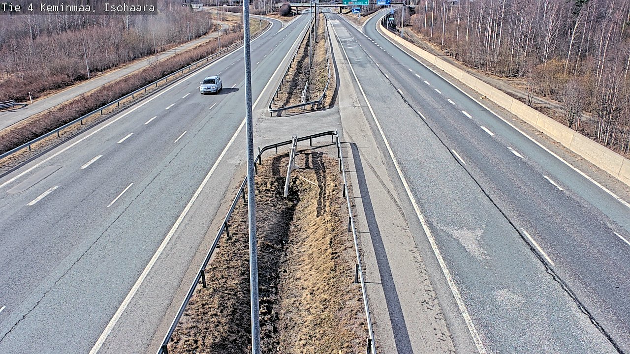 Weather Camera Image Väg 4 Keminmaa, Keminmaa, Lappi