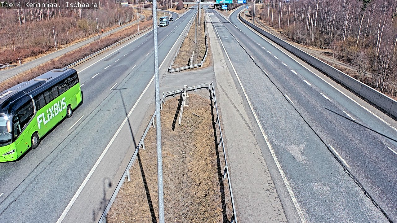 Weather Camera Image Väg 4 Keminmaa, Keminmaa, Lappi