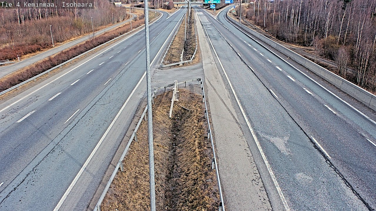 Weather Camera Image Väg 4 Keminmaa, Keminmaa, Lappi