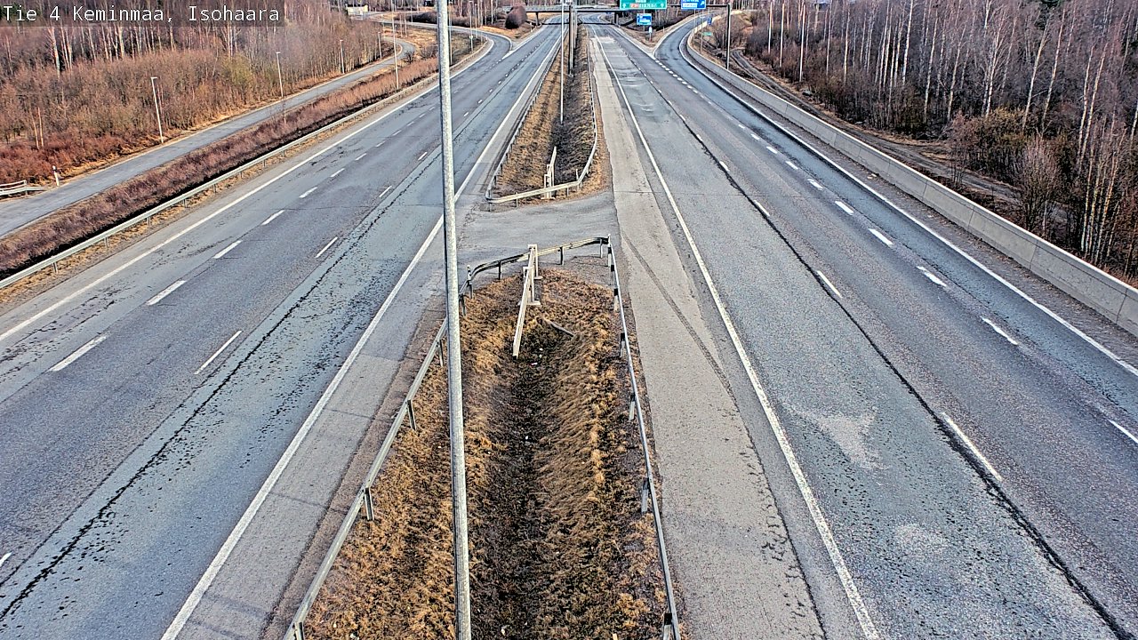 Weather Camera Image Väg 4 Keminmaa, Keminmaa, Lappi