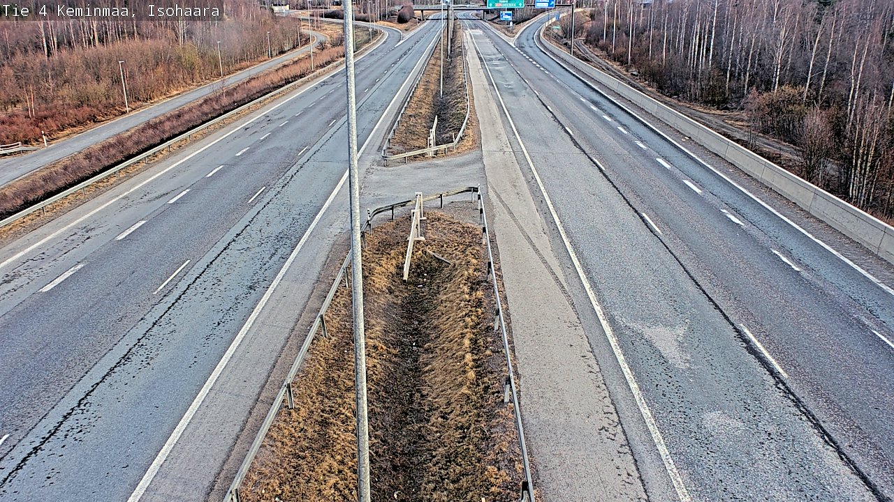 Weather Camera Image Väg 4 Keminmaa, Keminmaa, Lappi