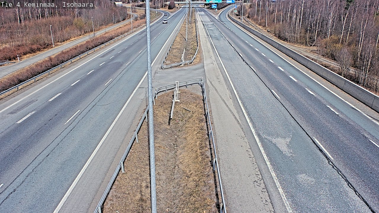 Weather Camera Image Väg 4 Keminmaa, Keminmaa, Lappi
