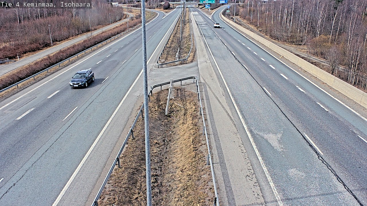 Weather Camera Image Väg 4 Keminmaa, Keminmaa, Lappi