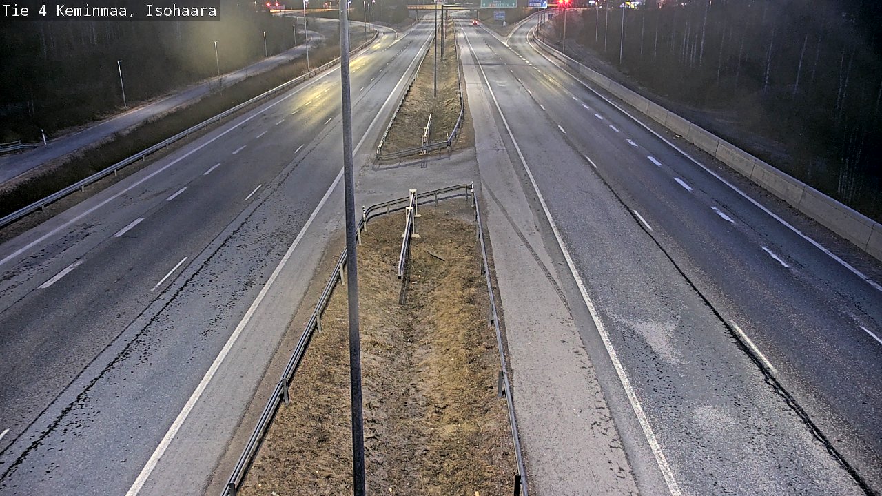 Weather Camera Image Väg 4 Keminmaa, Keminmaa, Lappi