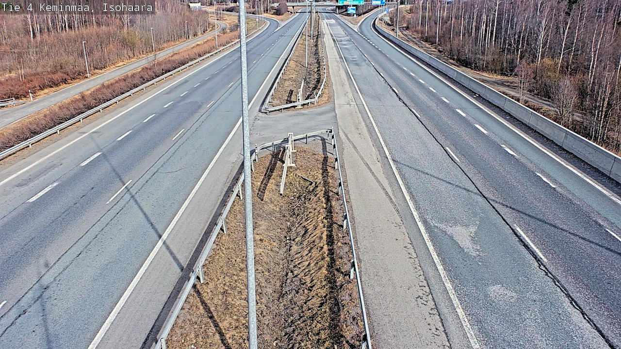 Weather Camera Image Väg 4 Keminmaa, Keminmaa, Lappi