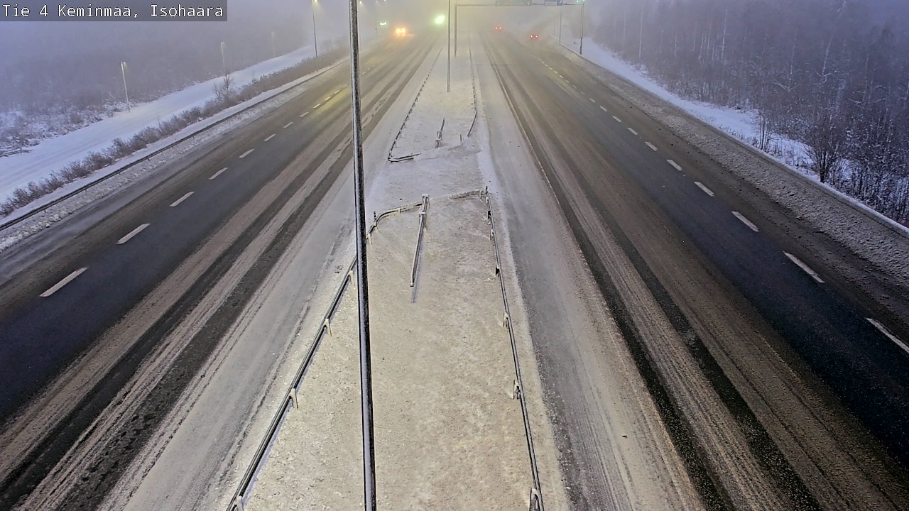 Weather Camera Image Väg 4 Keminmaa, Keminmaa, Lappi