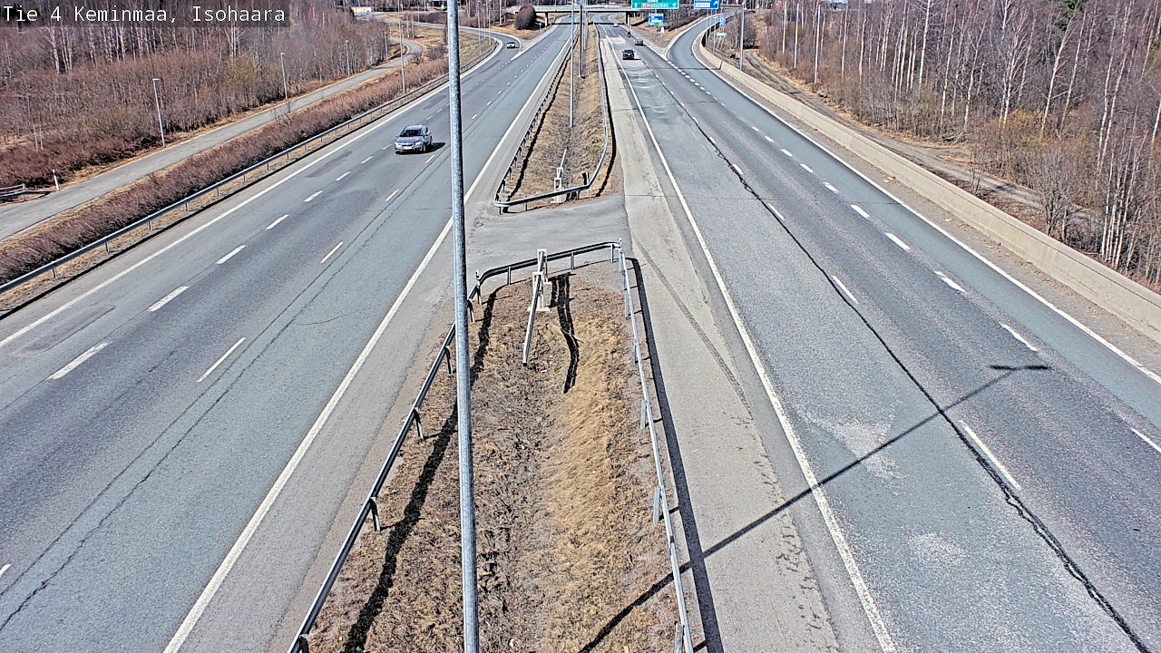Weather Camera Image Väg 4 Keminmaa, Keminmaa, Lappi