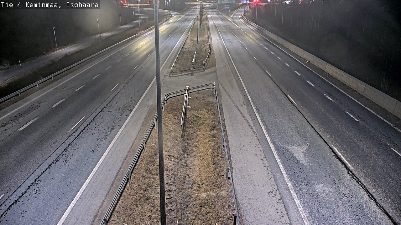 Weather Camera Image Väg 4 Keminmaa, Keminmaa, Lappi