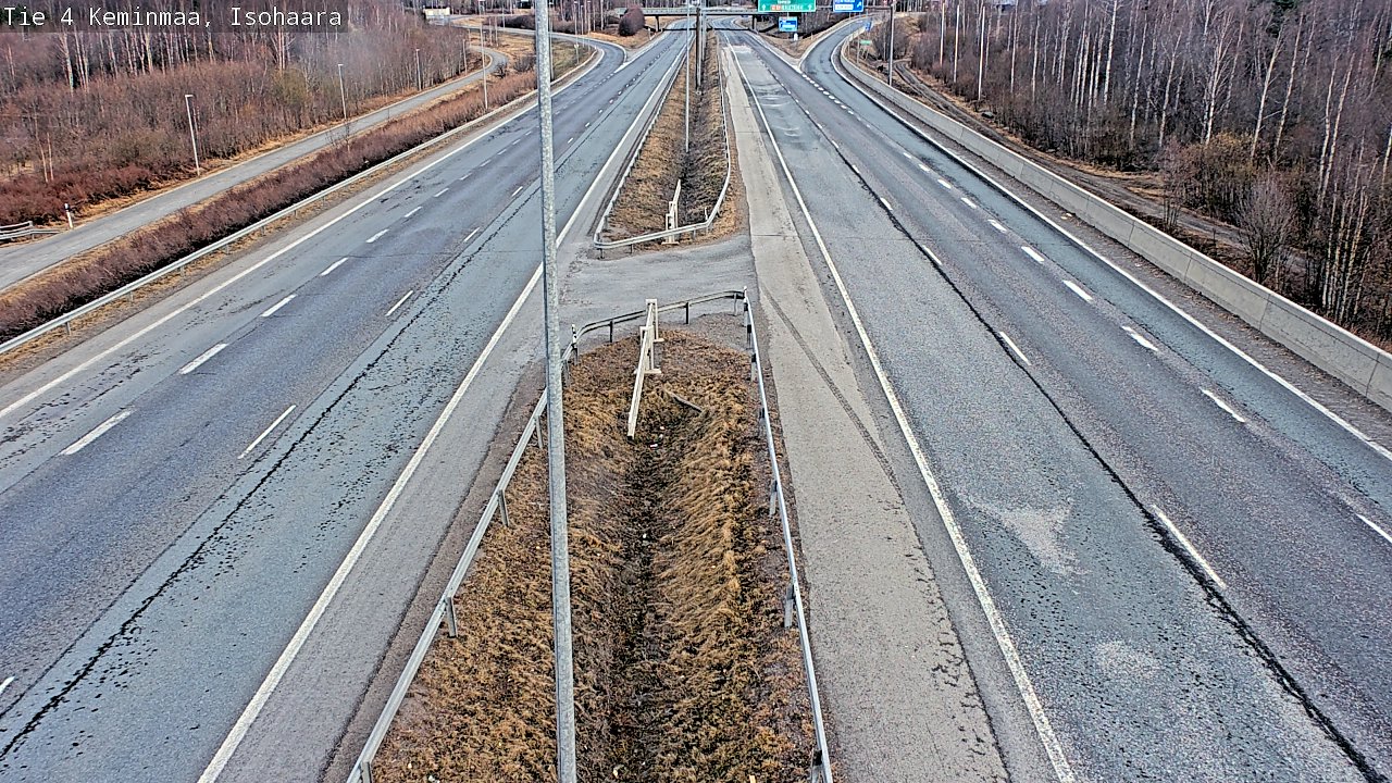 Weather Camera Image Väg 4 Keminmaa, Keminmaa, Lappi