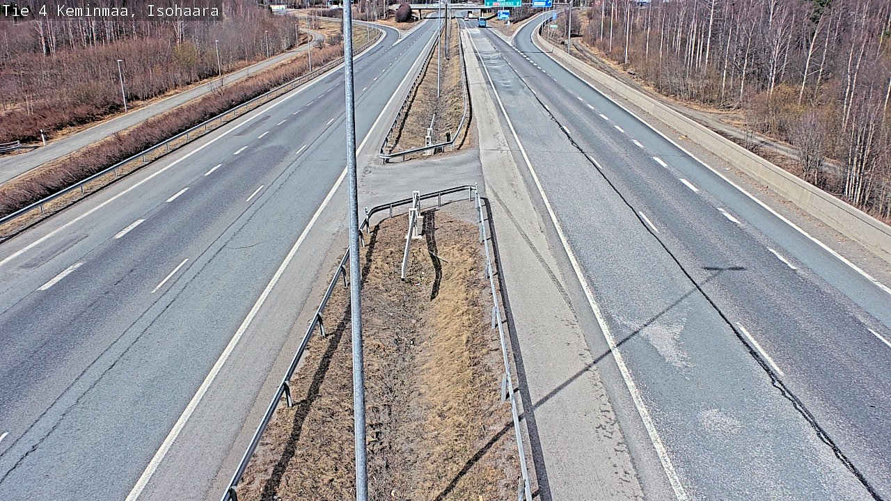 Weather Camera Image Väg 4 Keminmaa, Keminmaa, Lappi