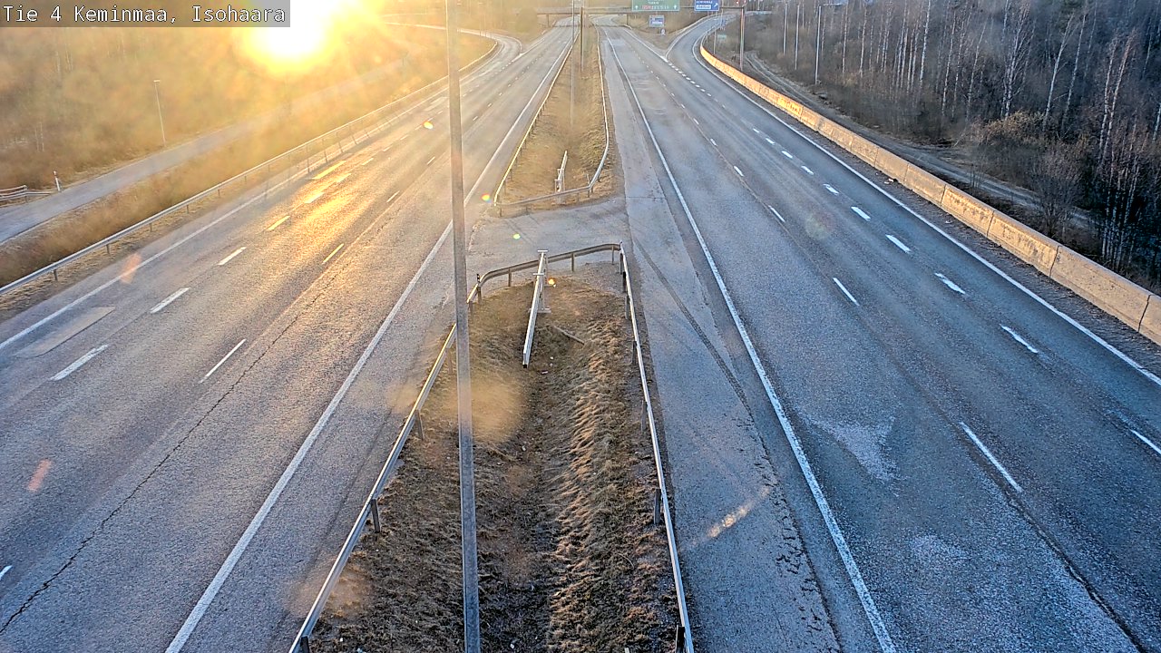 Weather Camera Image Väg 4 Keminmaa, Keminmaa, Lappi