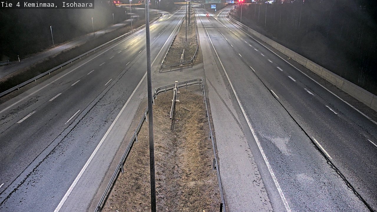Weather Camera Image Väg 4 Keminmaa, Keminmaa, Lappi