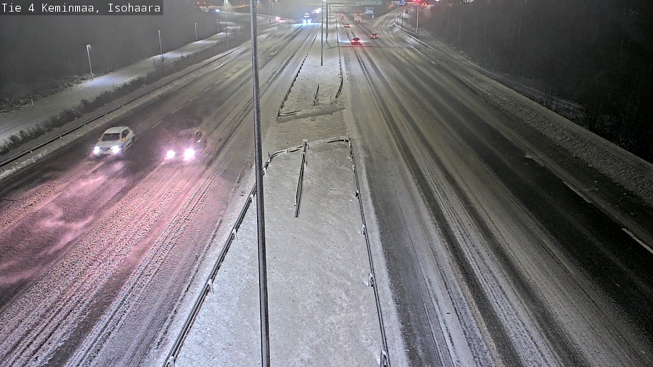 Weather Camera Image Väg 4 Keminmaa, Keminmaa, Lappi