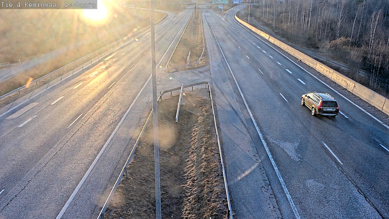 Weather Camera Image Väg 4 Keminmaa, Keminmaa, Lappi