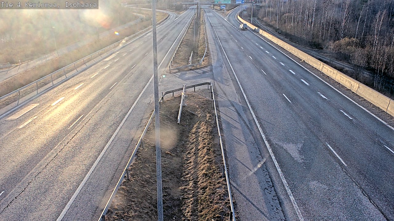 Weather Camera Image Väg 4 Keminmaa, Keminmaa, Lappi