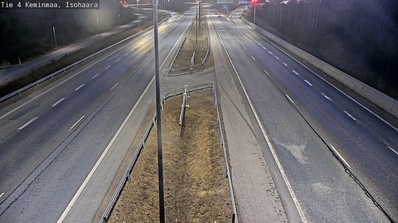 Weather Camera Image Väg 4 Keminmaa, Keminmaa, Lappi