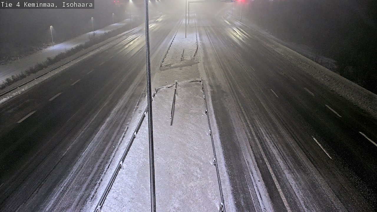 Weather Camera Image Väg 4 Keminmaa, Keminmaa, Lappi
