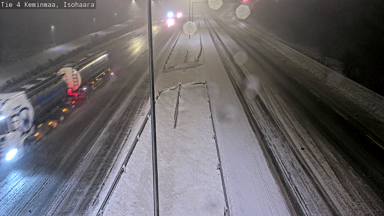 Weather Camera Image Väg 4 Keminmaa, Keminmaa, Lappi