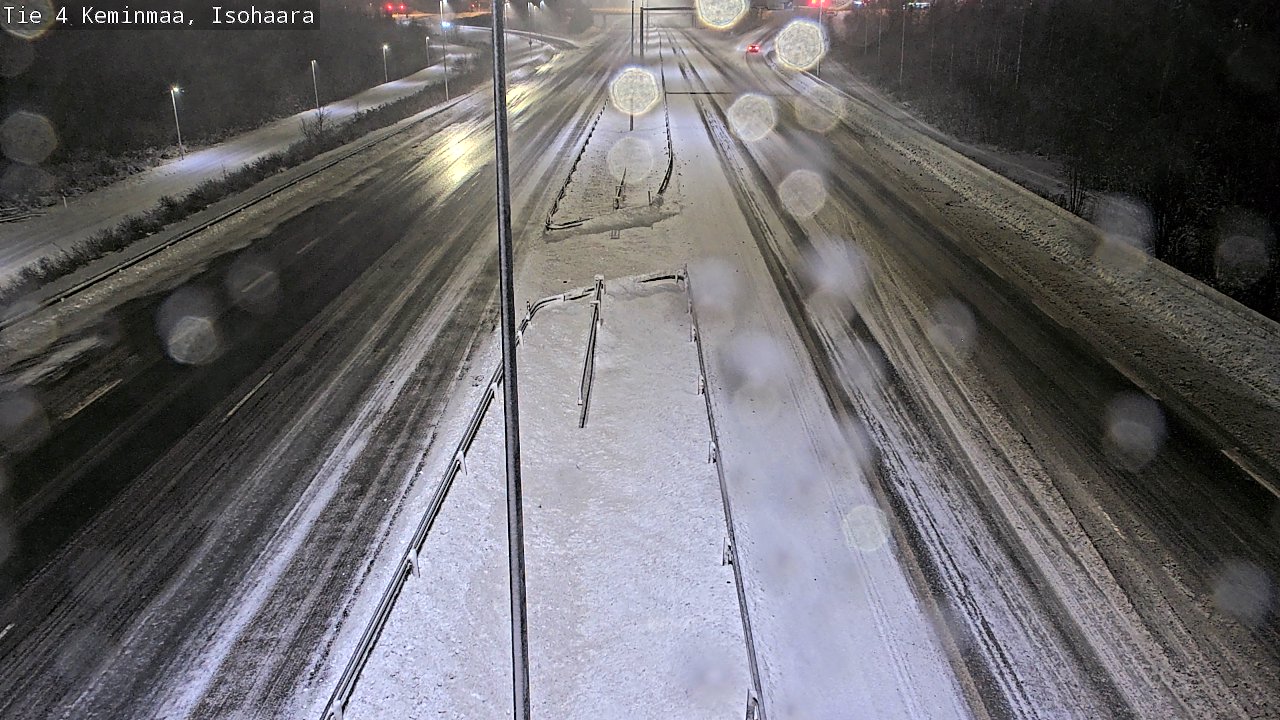 Weather Camera Image Väg 4 Keminmaa, Keminmaa, Lappi