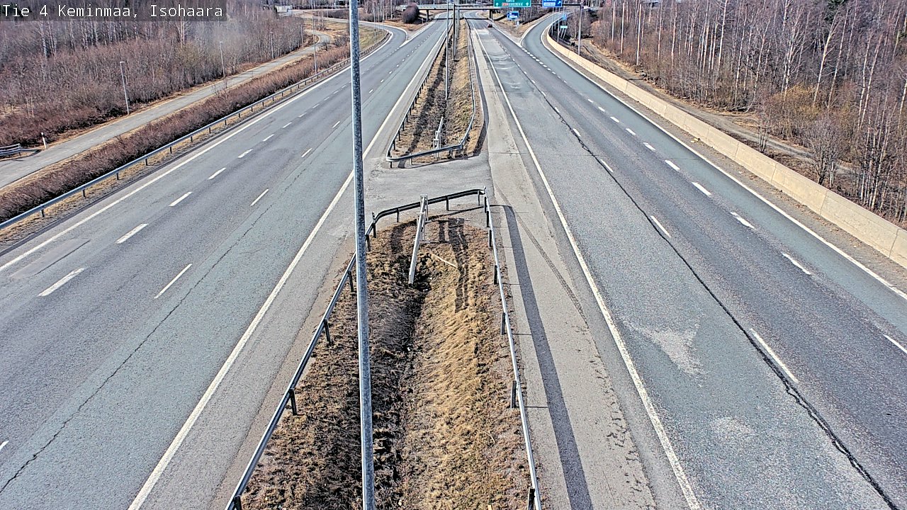 Weather Camera Image Väg 4 Keminmaa, Keminmaa, Lappi