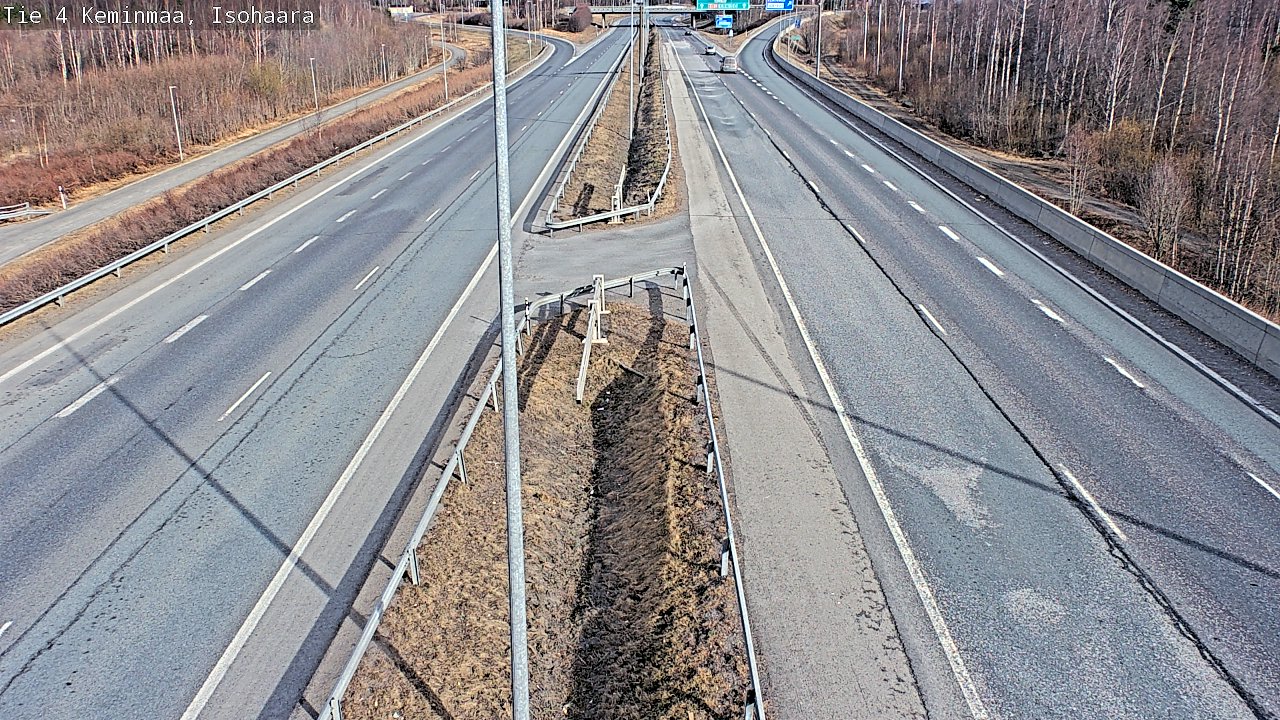Weather Camera Image Väg 4 Keminmaa, Keminmaa, Lappi