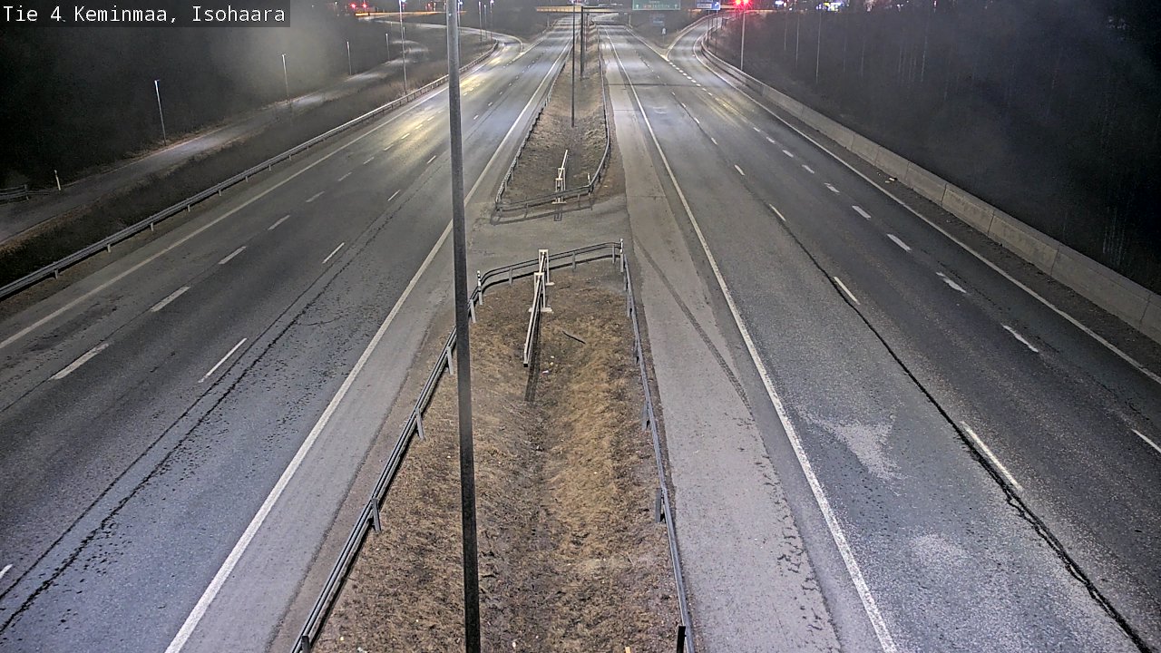 Weather Camera Image Väg 4 Keminmaa, Keminmaa, Lappi