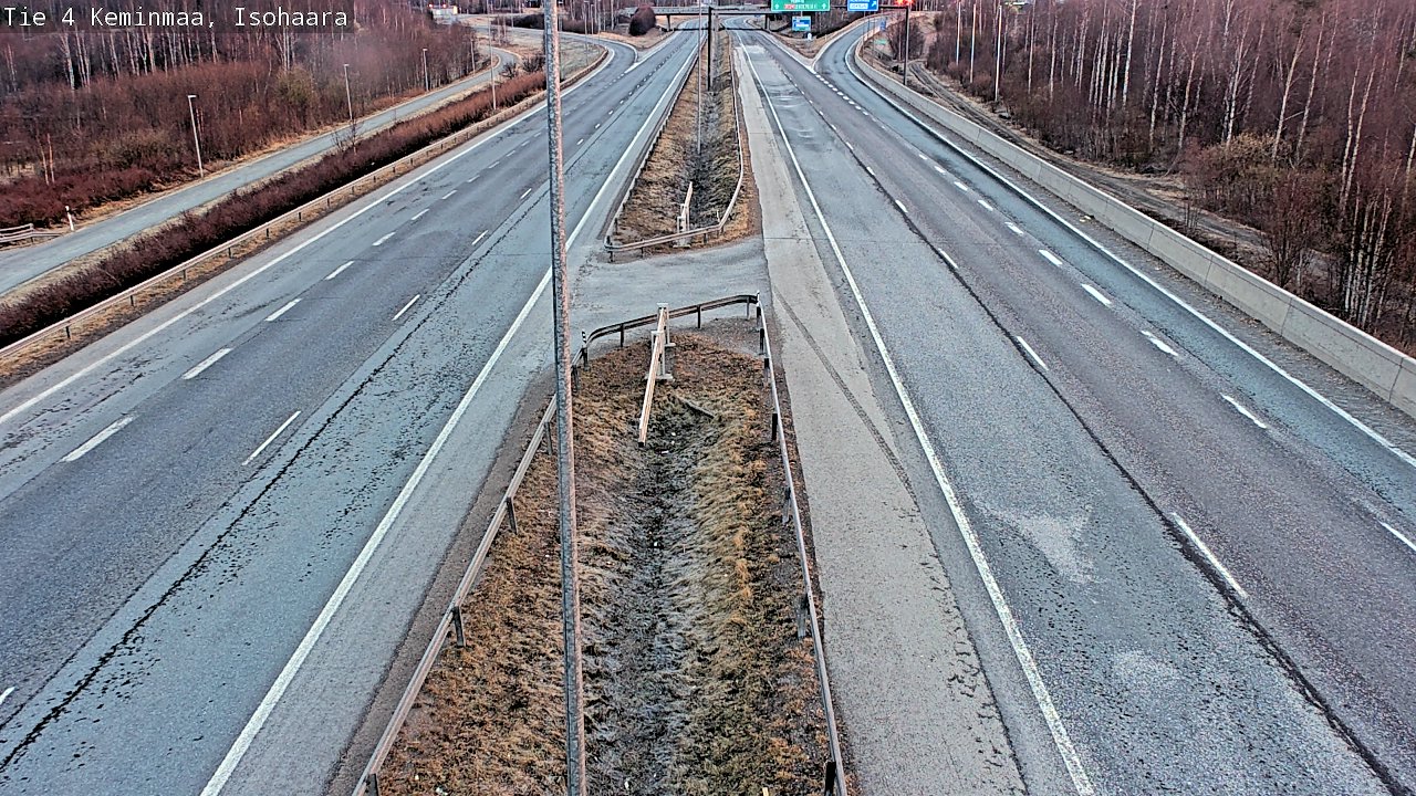 Weather Camera Image Väg 4 Keminmaa, Keminmaa, Lappi