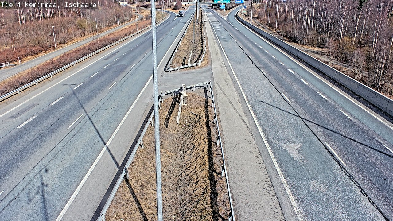 Weather Camera Image Väg 4 Keminmaa, Keminmaa, Lappi