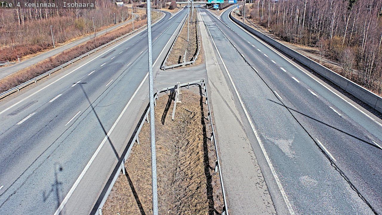 Weather Camera Image Väg 4 Keminmaa, Keminmaa, Lappi