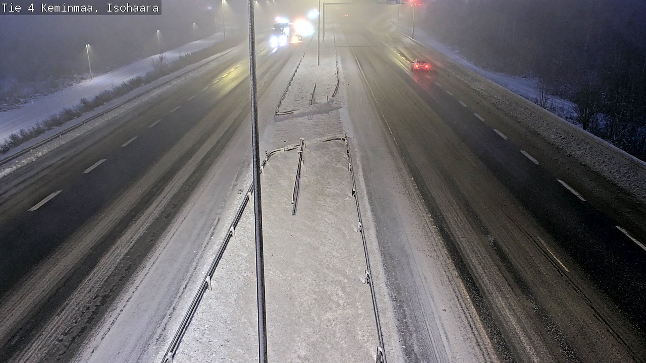 Weather Camera Image Väg 4 Keminmaa, Keminmaa, Lappi