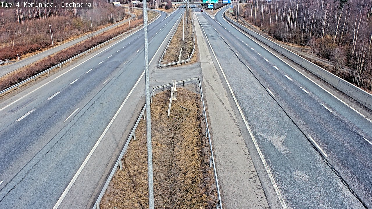 Weather Camera Image Väg 4 Keminmaa, Keminmaa, Lappi