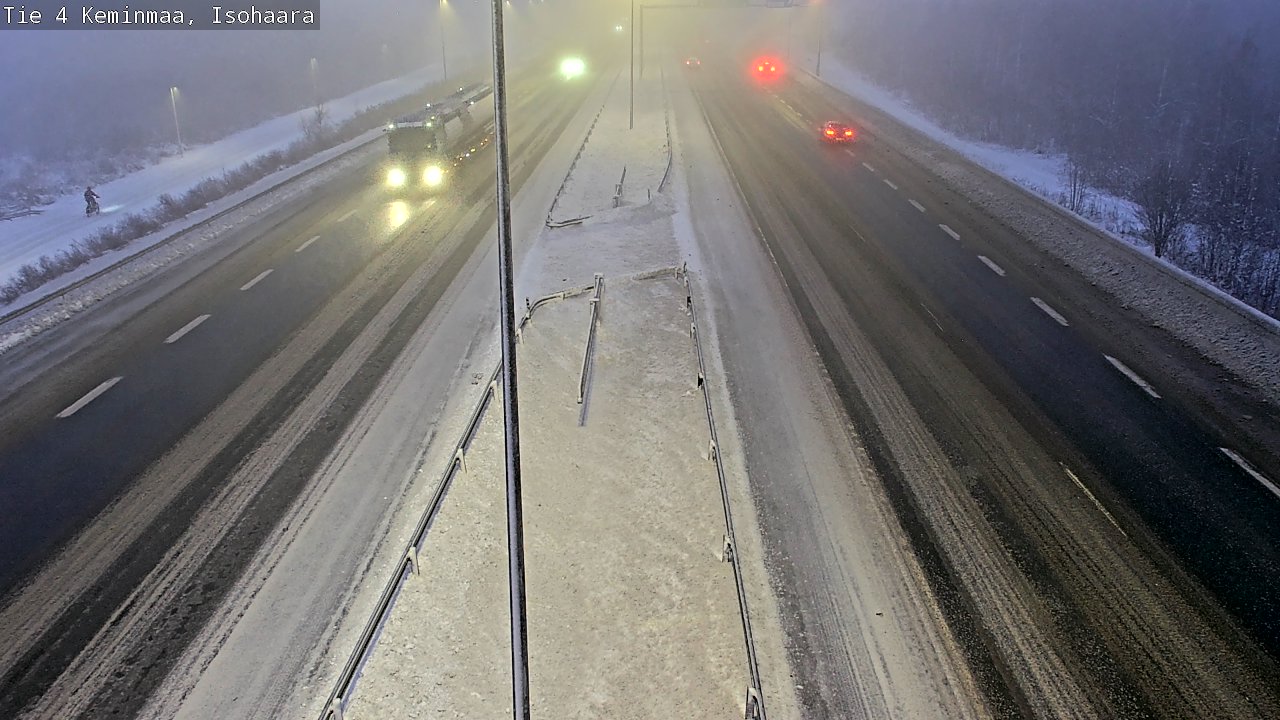 Weather Camera Image Väg 4 Keminmaa, Keminmaa, Lappi